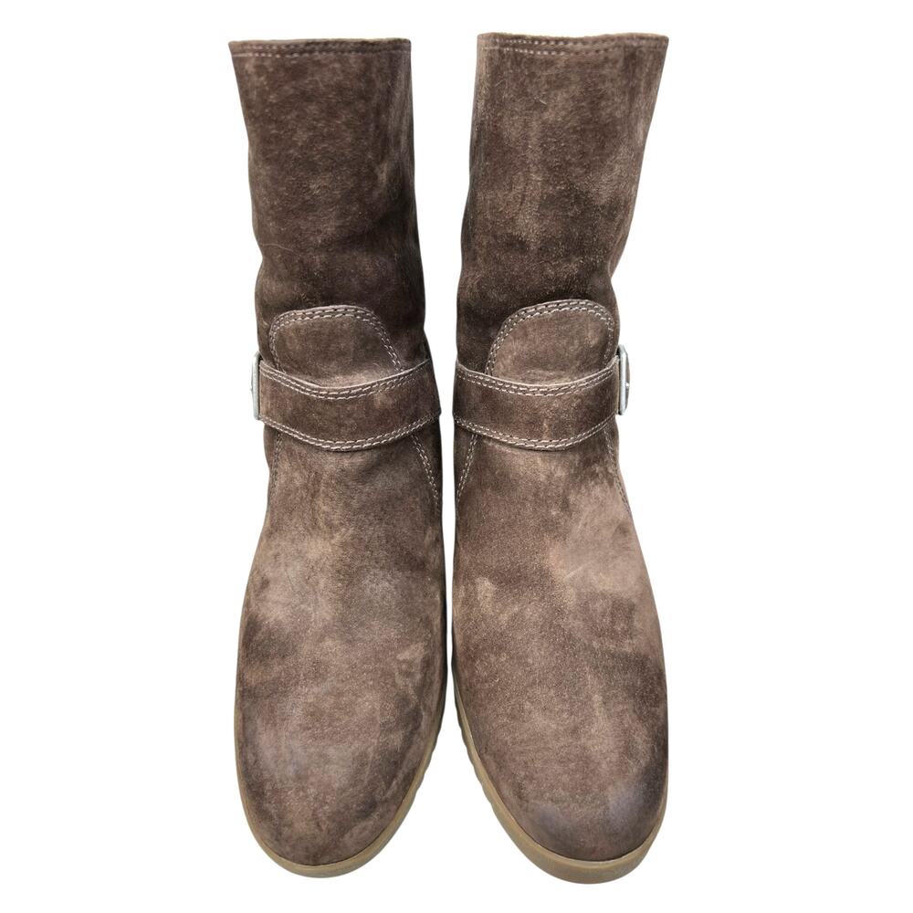 UGG Women’s Gissella Brown Suede Wedge Ankle Boot Size US 11 - Picture 7 of 11
